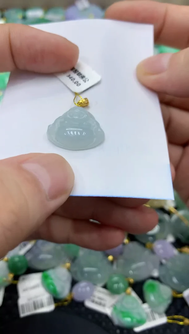 颈饰未镶嵌翡翠天然缅甸翡翠A货