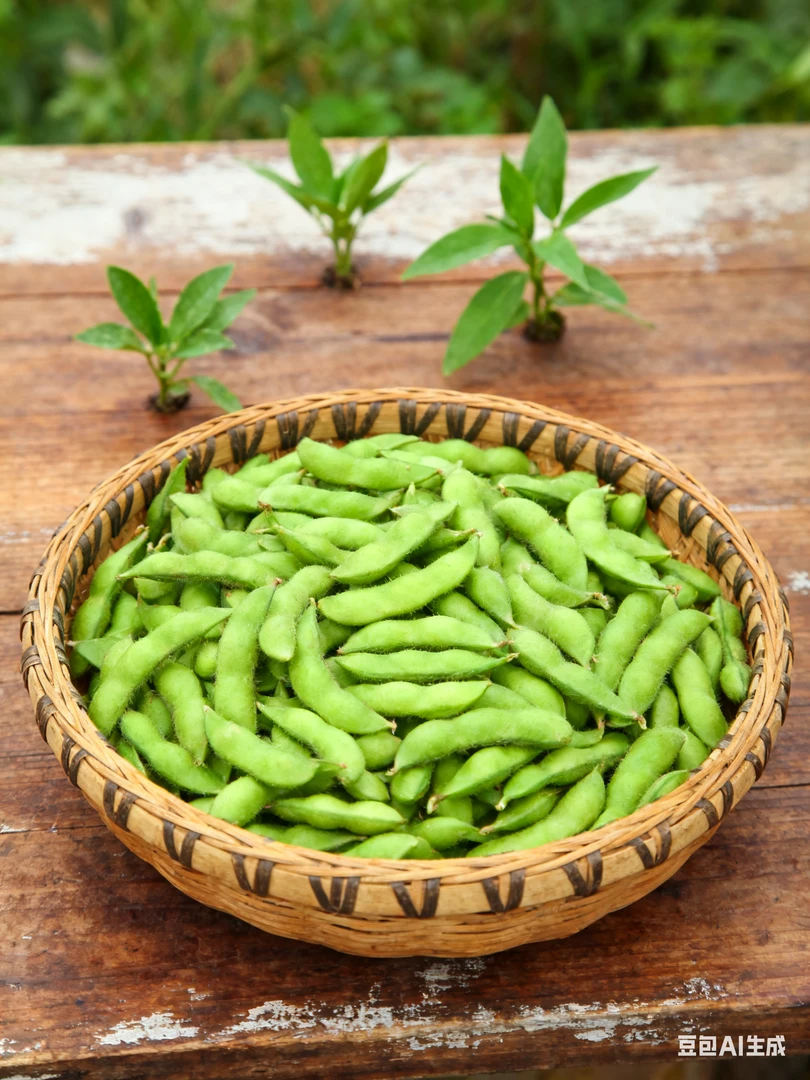 农家新鲜毛豆无农药无公害
