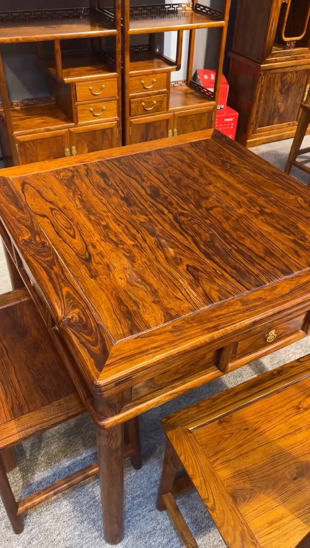 木陇**家小定单桌方桌 红木家居