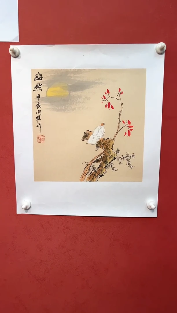 【闪购商品】国画郝同维 悠然 斗方画作