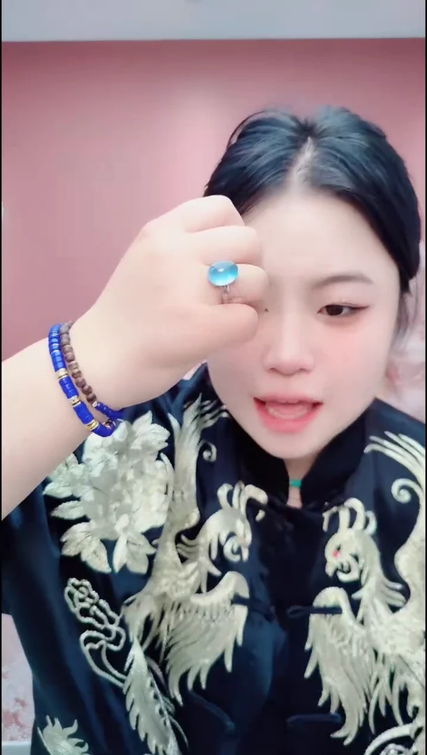 海蓝宝石颈饰合金2510蓝戒指