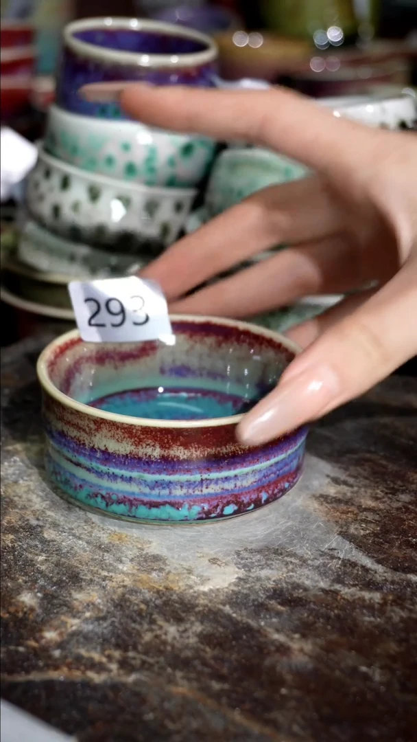 摆件精品窑变钧瓷茶器