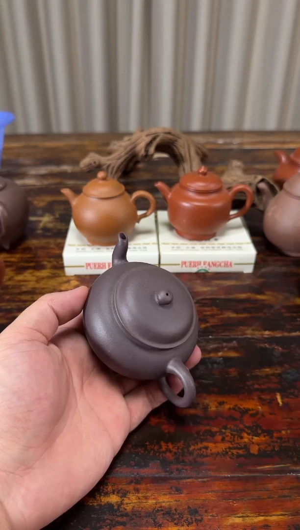 茶壶紫砂天青扁灯