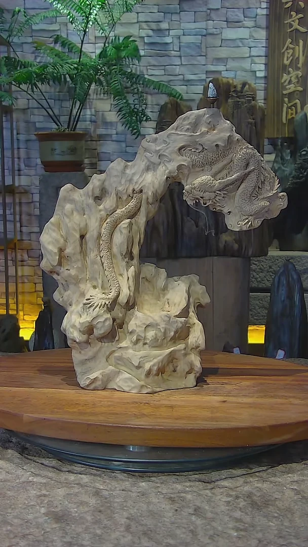 木金丝楠木山水摆件