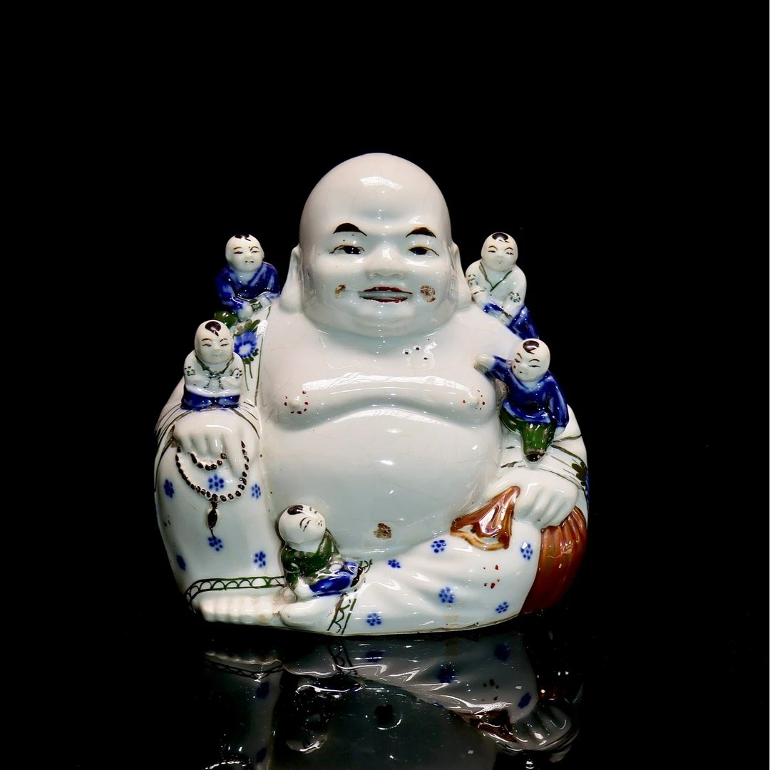10:民国醴陵五子弥勒佛瓷