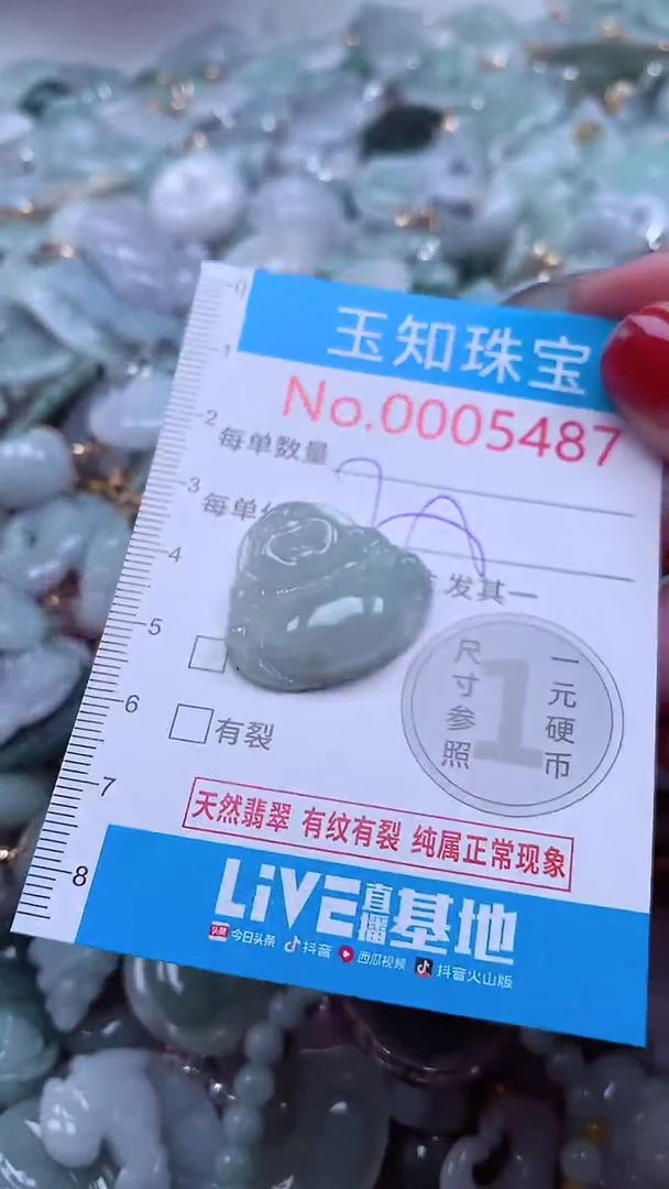 吊坠(不含链)未镶嵌翡翠5487