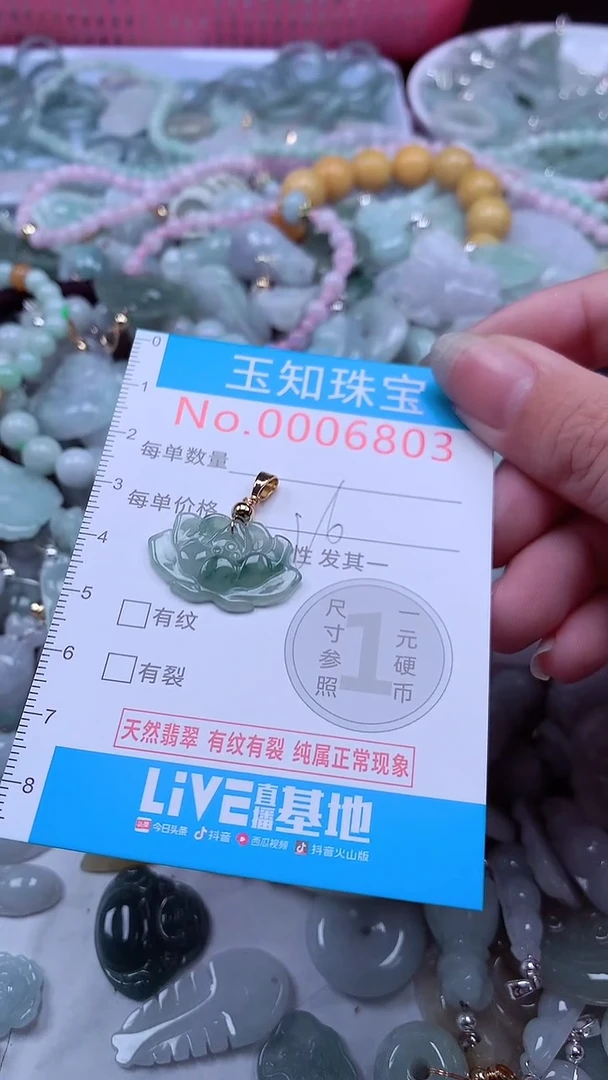 翡翠未镶嵌吊坠(不含链)6803