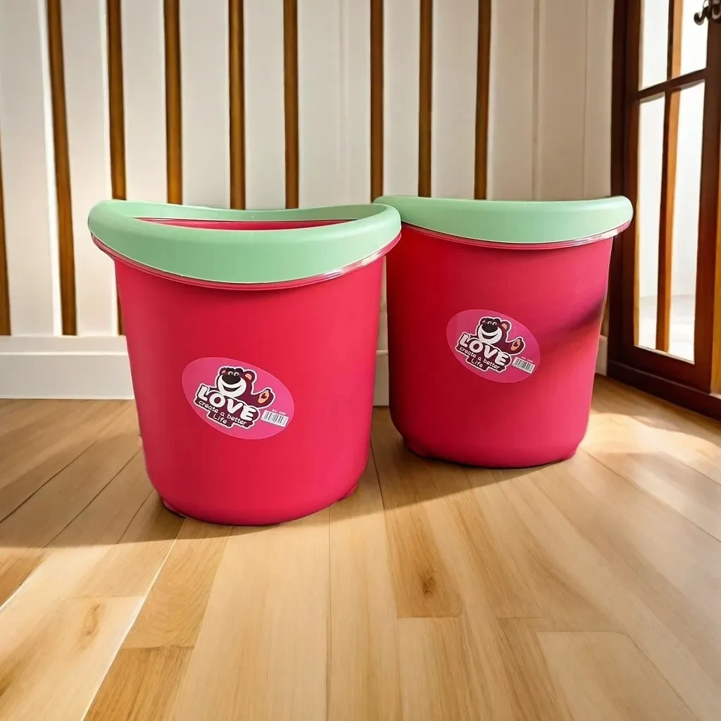 【拍一发二】草莓熊垃圾桶家用大容量高颜值北欧风加厚