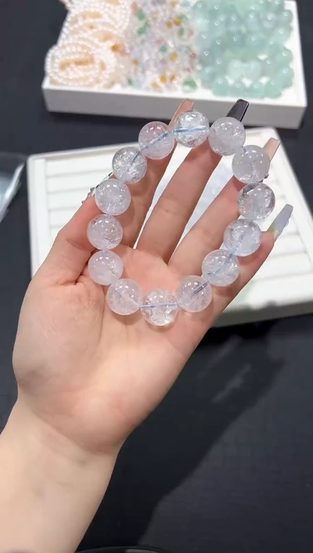 水晶手链未镶嵌43a多样性发其一【1条】默认微瑕16mm