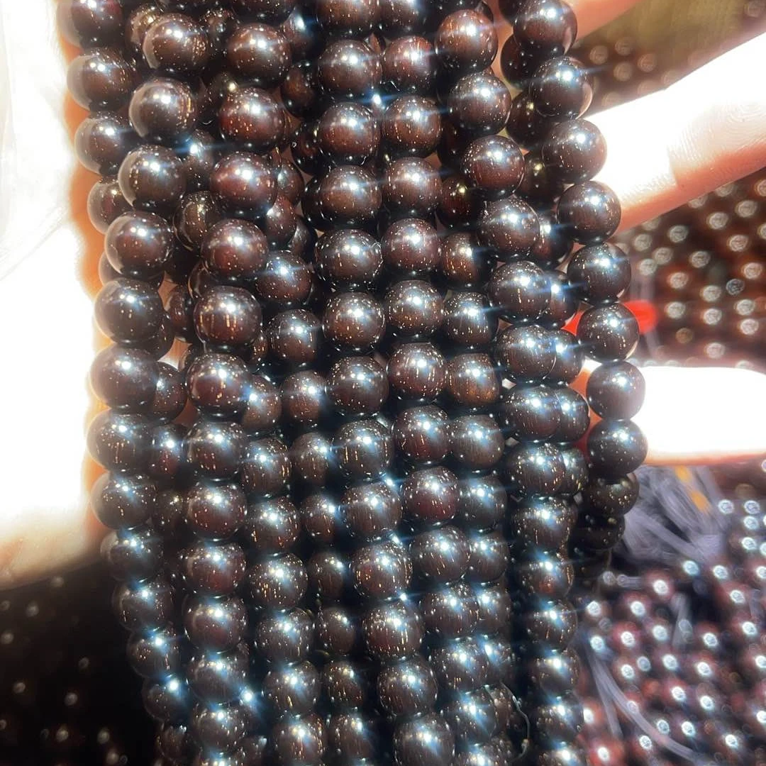 爆星高货捡漏10条 三圈0.6卡6印度小叶紫檀老料满星手串通根料