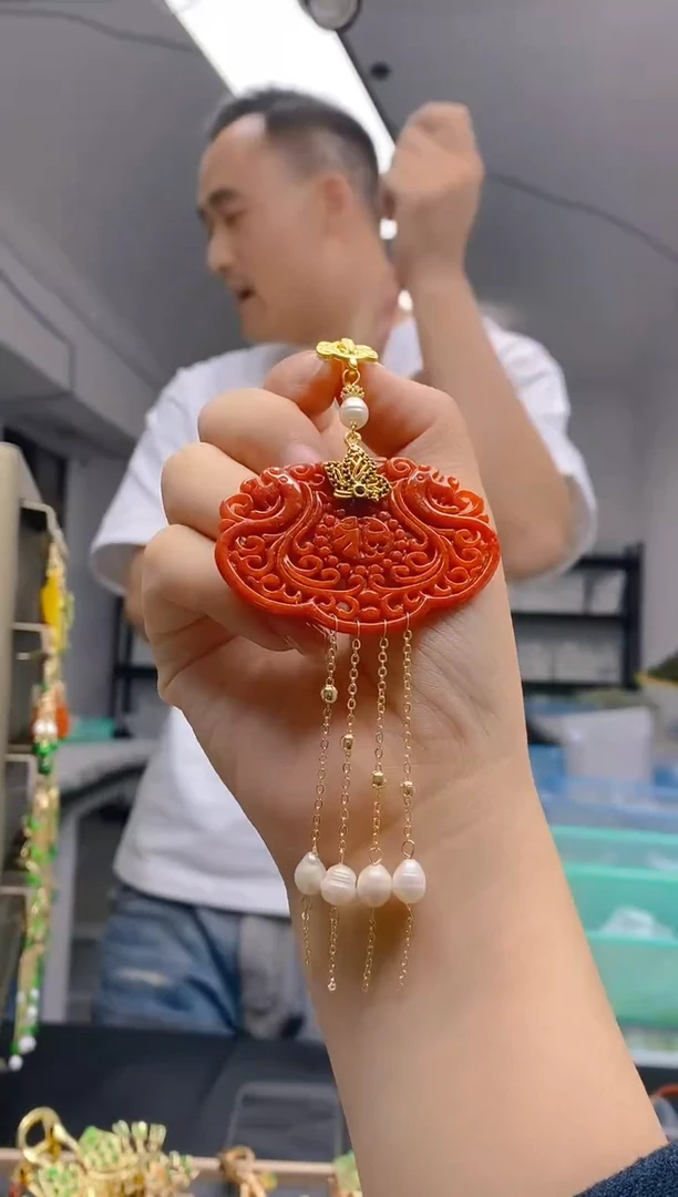 【闪购商品】翡翠耳饰合金72翡翠压襟