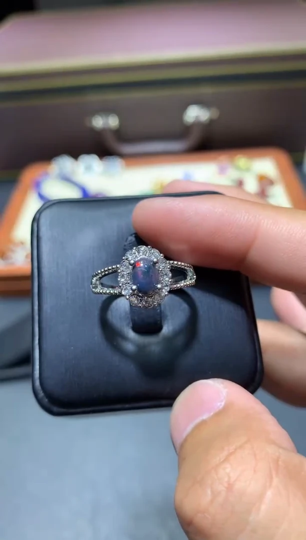 欧泊未镶嵌戒指R88【所见即所得】