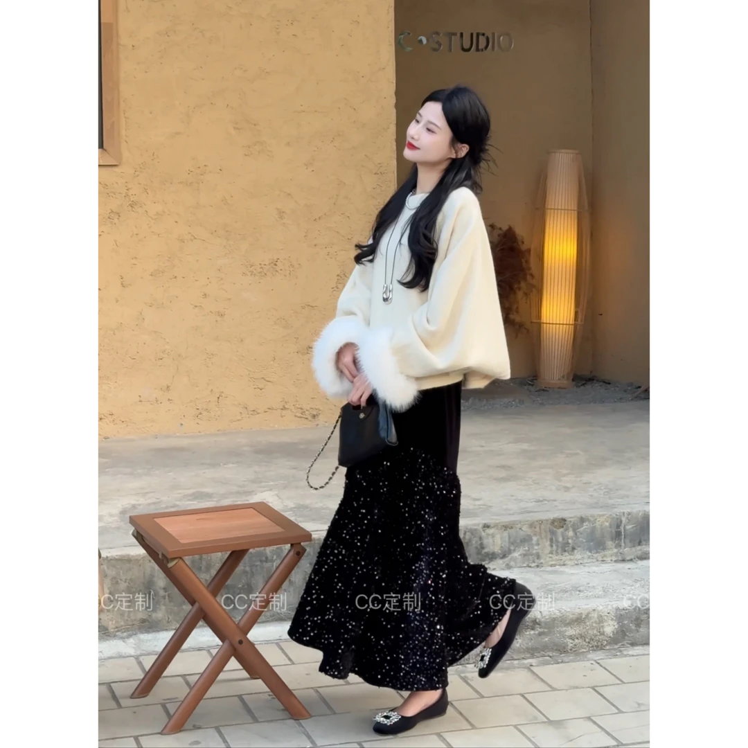 CC定制【温润】加绒半身裙