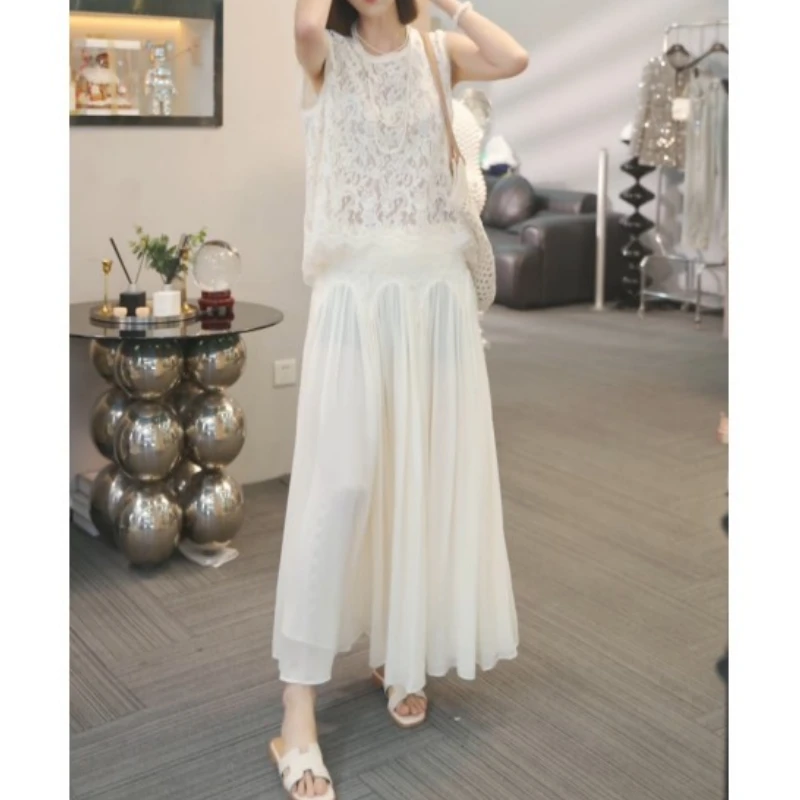 【星织月裳】2025春季新款时尚气质休闲上衣+裙子套装LK2503326