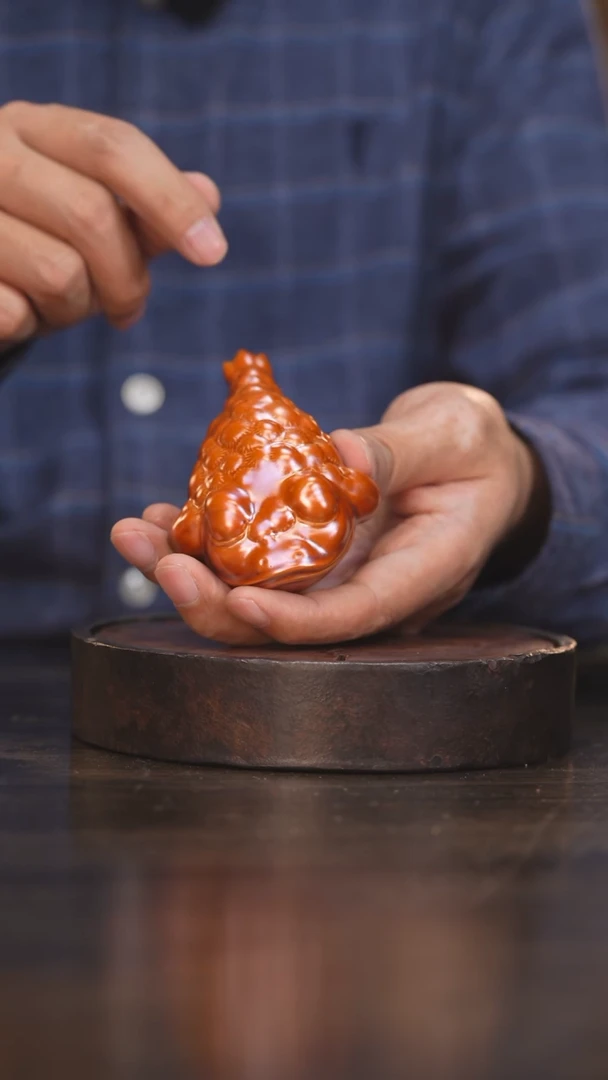 【闪购商品】杯12柴房陶瓷丨金蟾茶宠