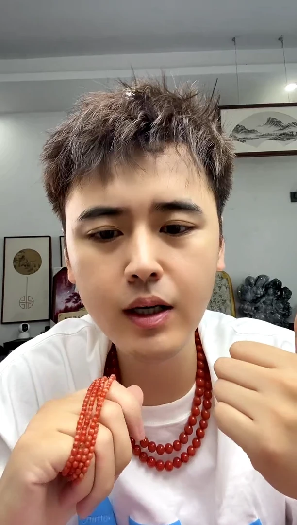 玛瑙/玉髓颈饰未镶嵌南红玛瑙多圈