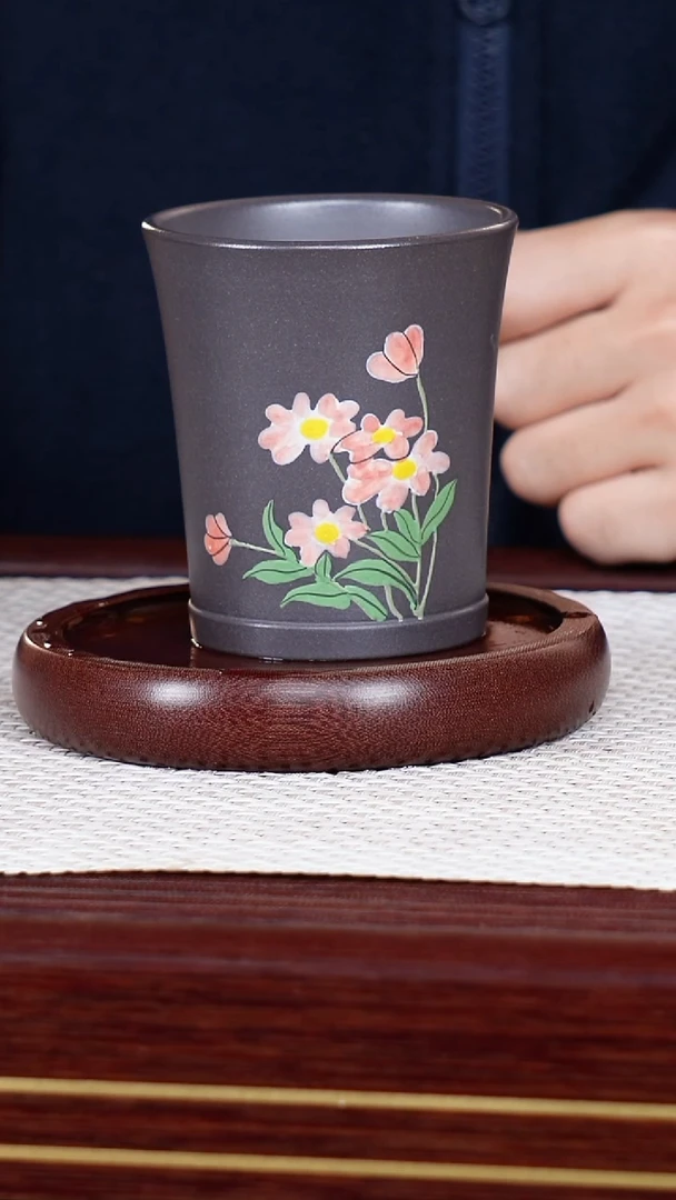 茶杯紫砂宜兴原矿紫砂 全手工制作