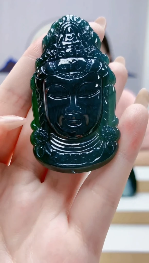 未镶嵌定制翡翠奈****粥4812jw-毛货挂件5