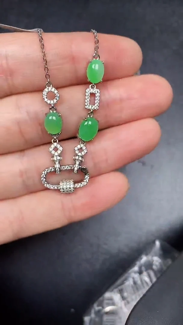 银S925镶嵌戒指翡翠2670