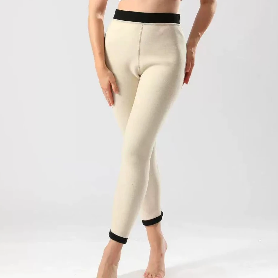 女士秋冬高腰加绒加厚保暖裤4276