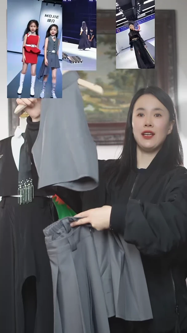 170百褶裙+160挂脖码艺桐轩儿童潮服