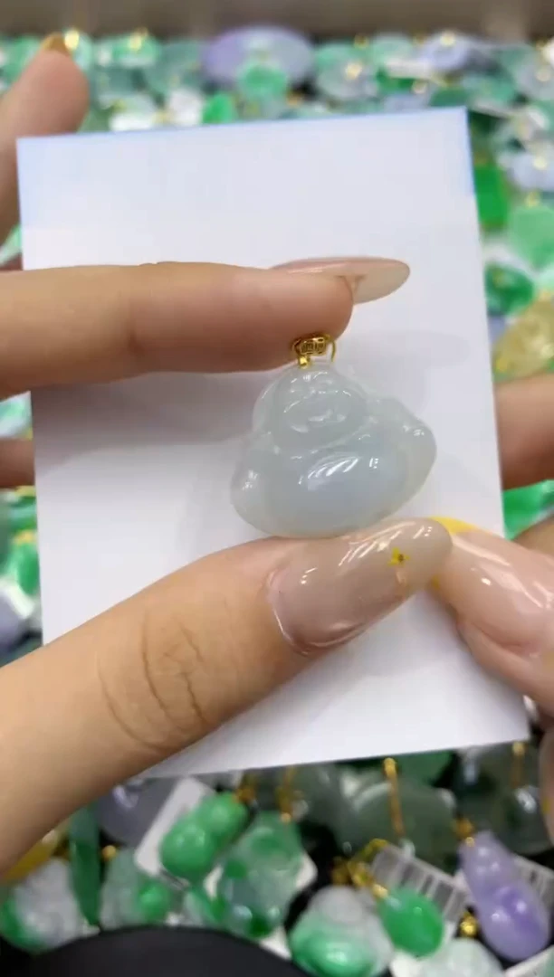 颈饰未镶嵌翡翠天然缅甸翡翠A货