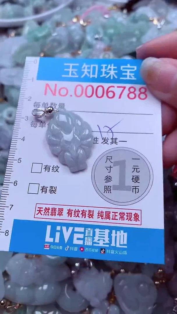 吊坠(不含链)未镶嵌翡翠6788