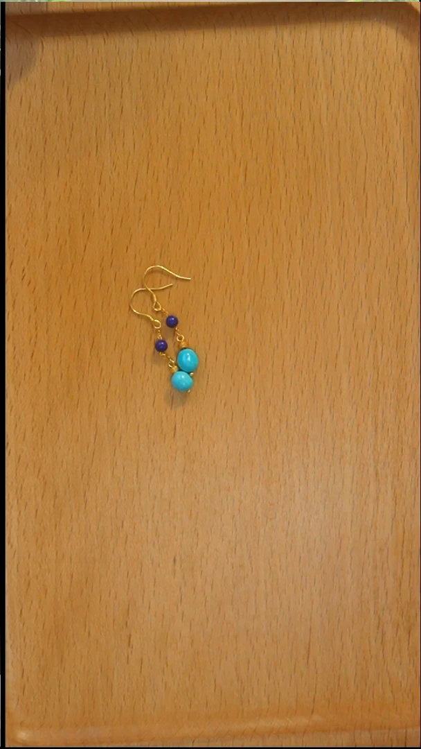 未镶嵌青金石耳环发货一件