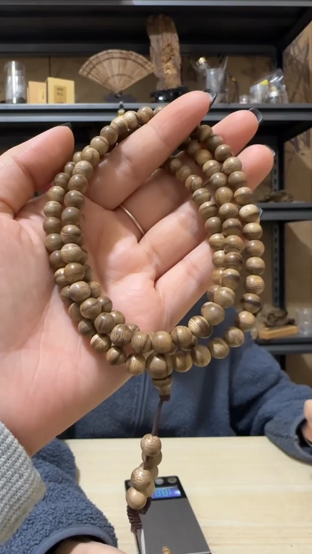 【闪购商品】沉香手串富国岛野料多圈手串多样性发一条卡7