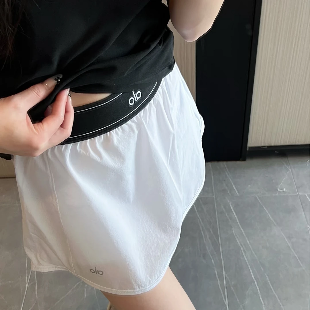 alo速干网球群自带安全裤女运动休闲网球运动羽毛球时尚athflow风