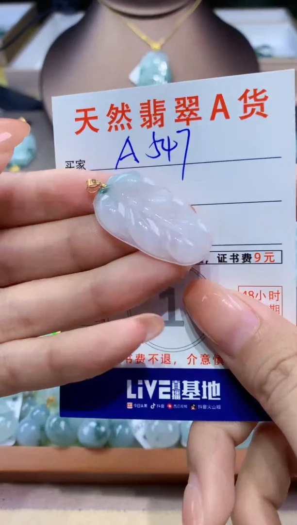 翡翠未镶嵌颈饰天然翡翠A货挂件