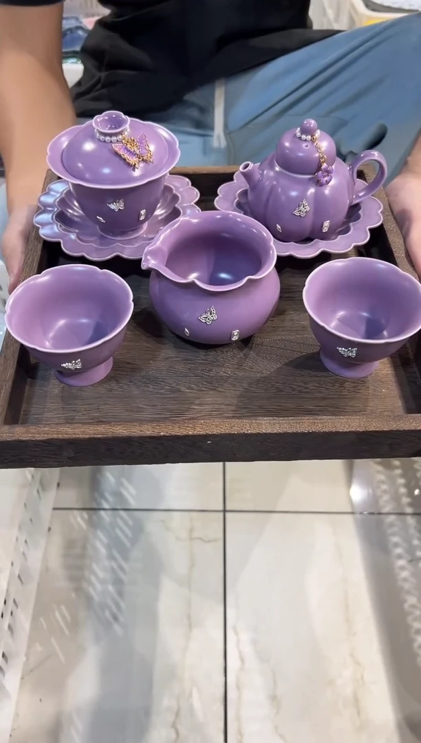瓷片梵古堂正品高端茶具 假一罚万【带托盘 滴溜】
