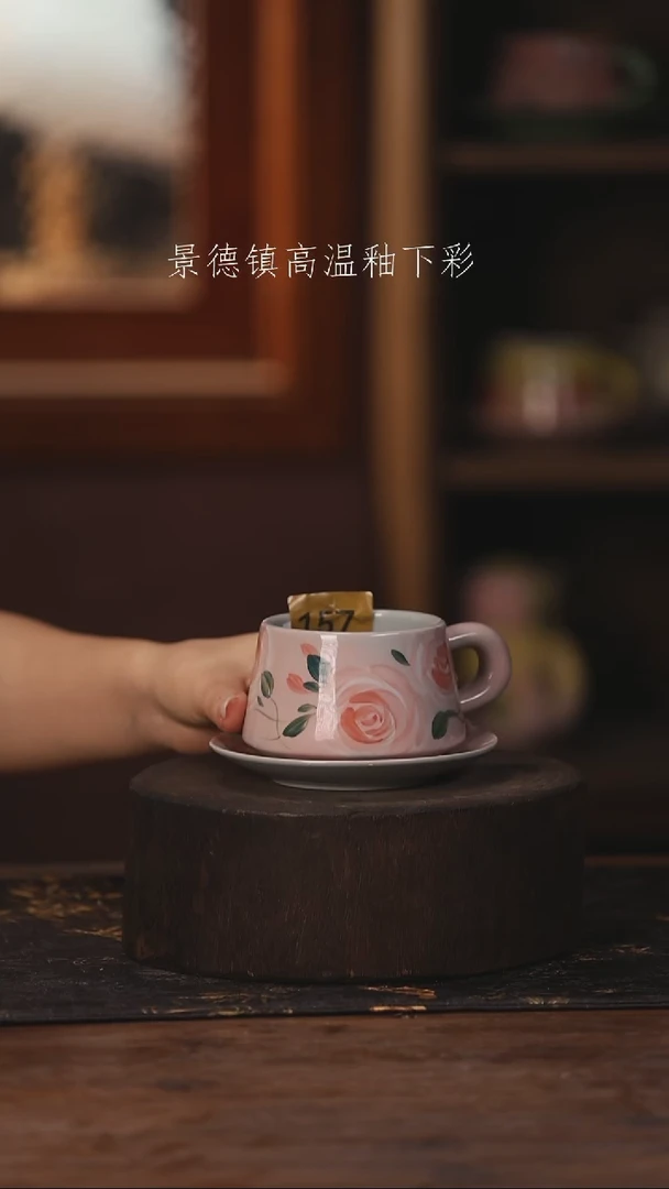 陶瓷景德镇高温釉下手绘陶瓷