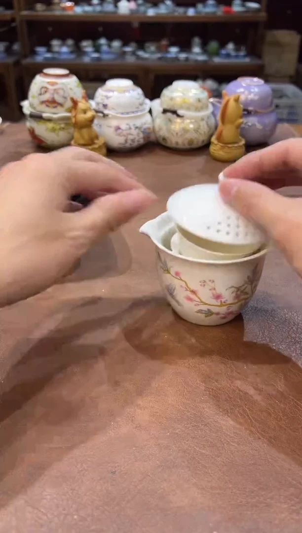 真的很便宜会开片的旅行茶具