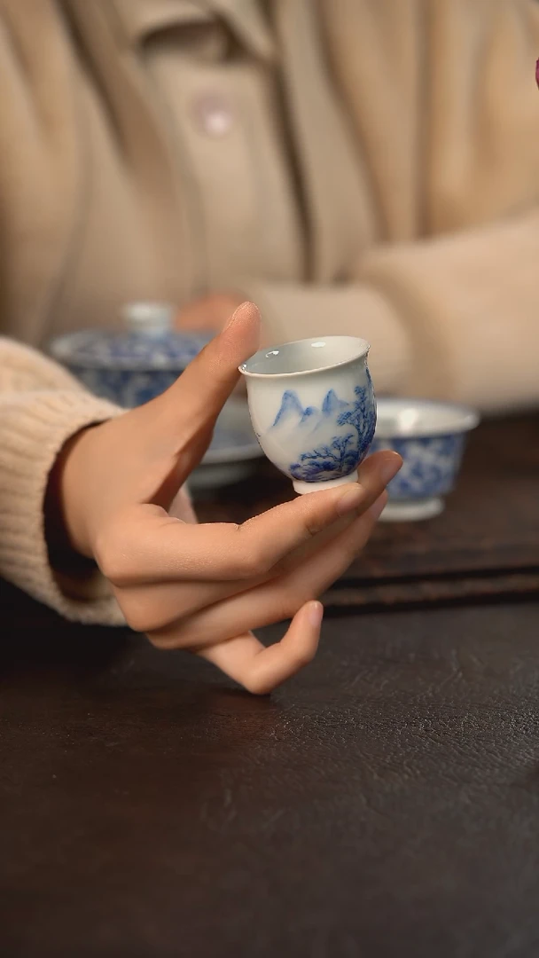 【闪购商品】杯聚澜堂山水小玉兰杯