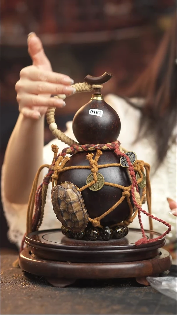 163号【800ML】大漆酒葫芦一物一拍