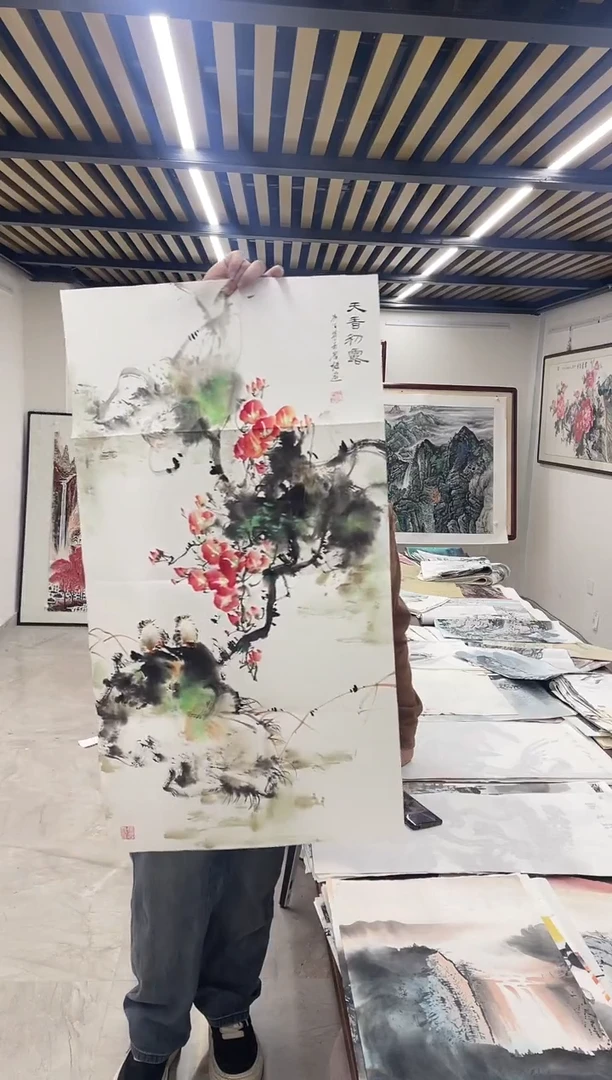 国画融易专属链接-赵君梅凌霄花