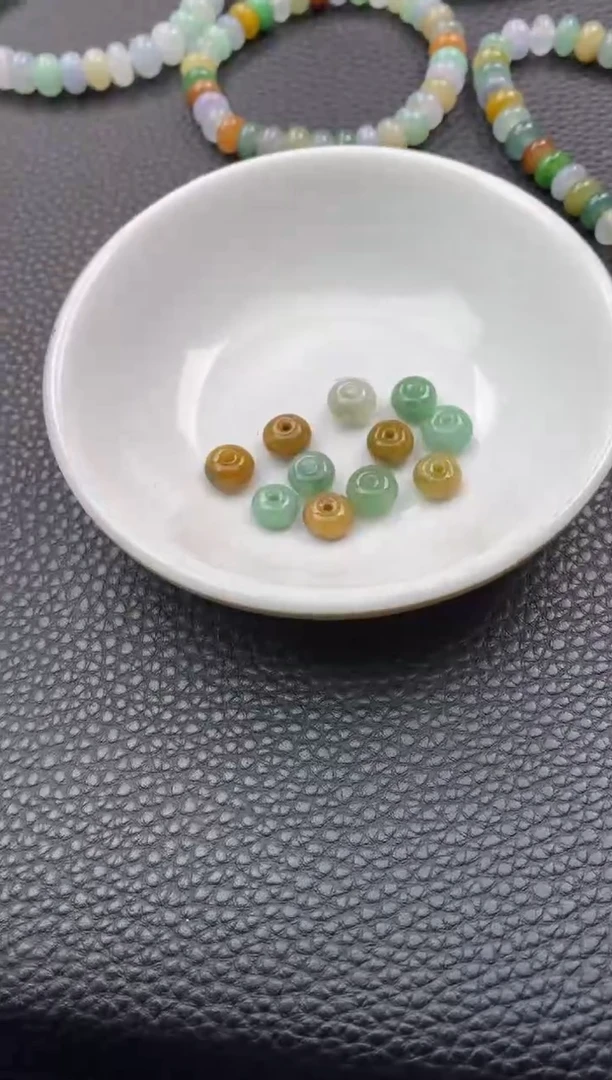 翡翠散珠4天然A货翡翠散珠卡
