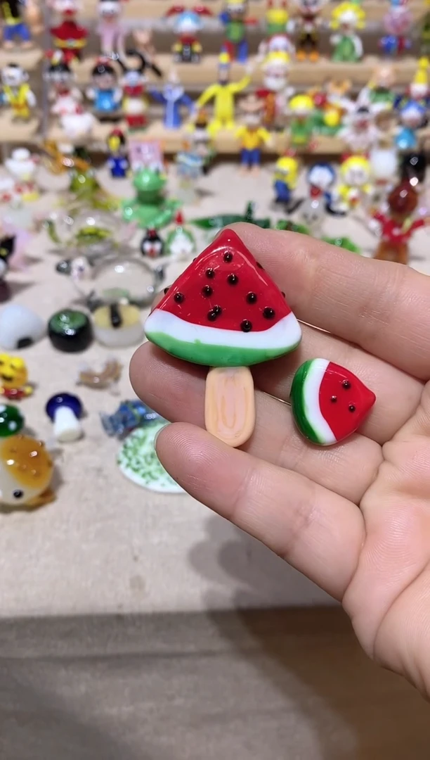 琉璃手工艺品西瓜帮+西瓜片