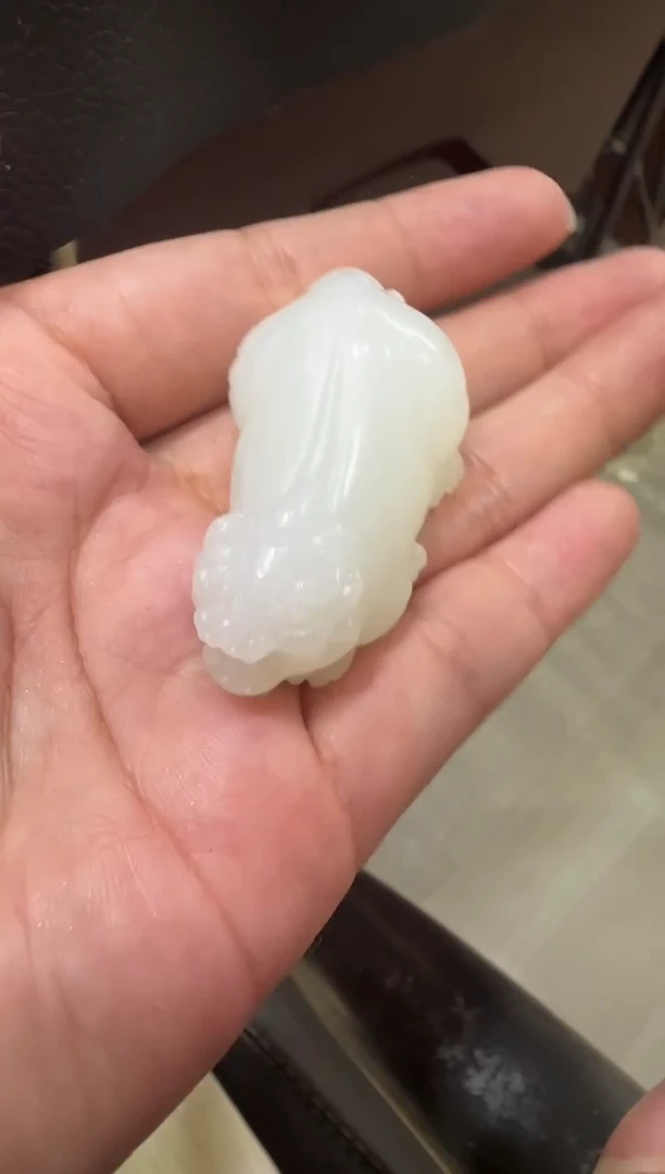 吊坠(不含链)未镶嵌和田玉天泰白玉貔貅（产地直发）