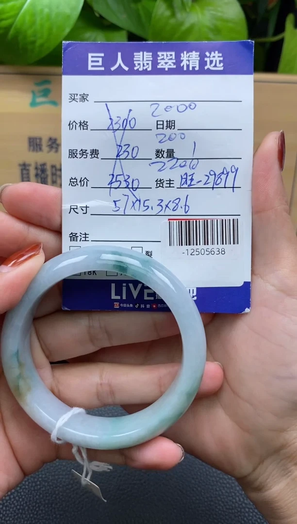 翡翠18K金镶嵌颈饰多人手镯-12505638