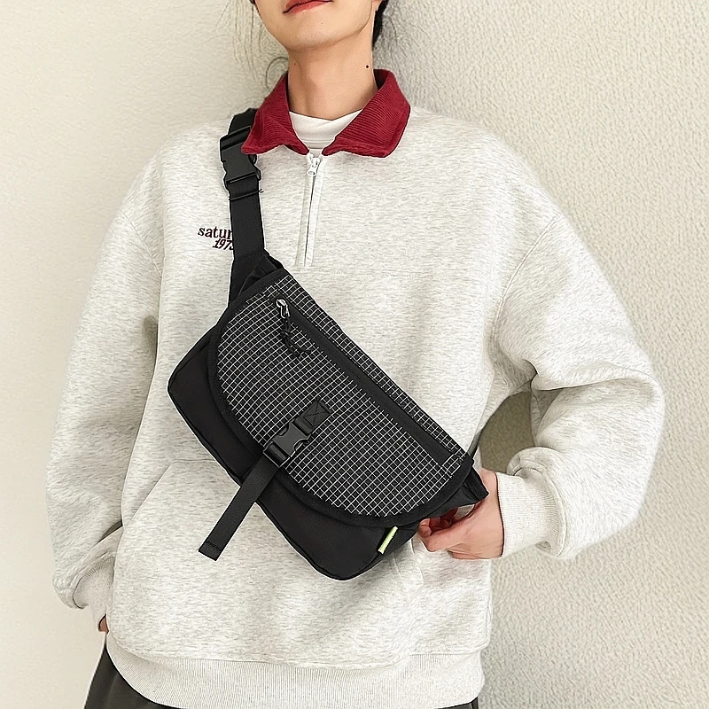 北尹嘉木男女胸包斜挎包运动骑行包旅游休闲斜挎小包腰包情侣包包