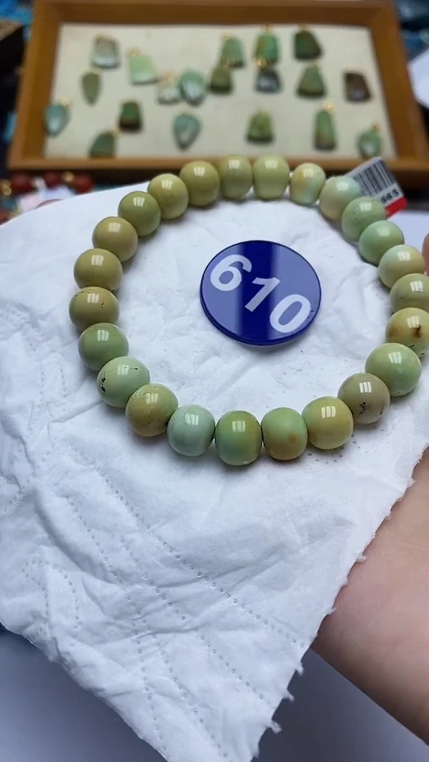 绿松石未镶嵌手链610
