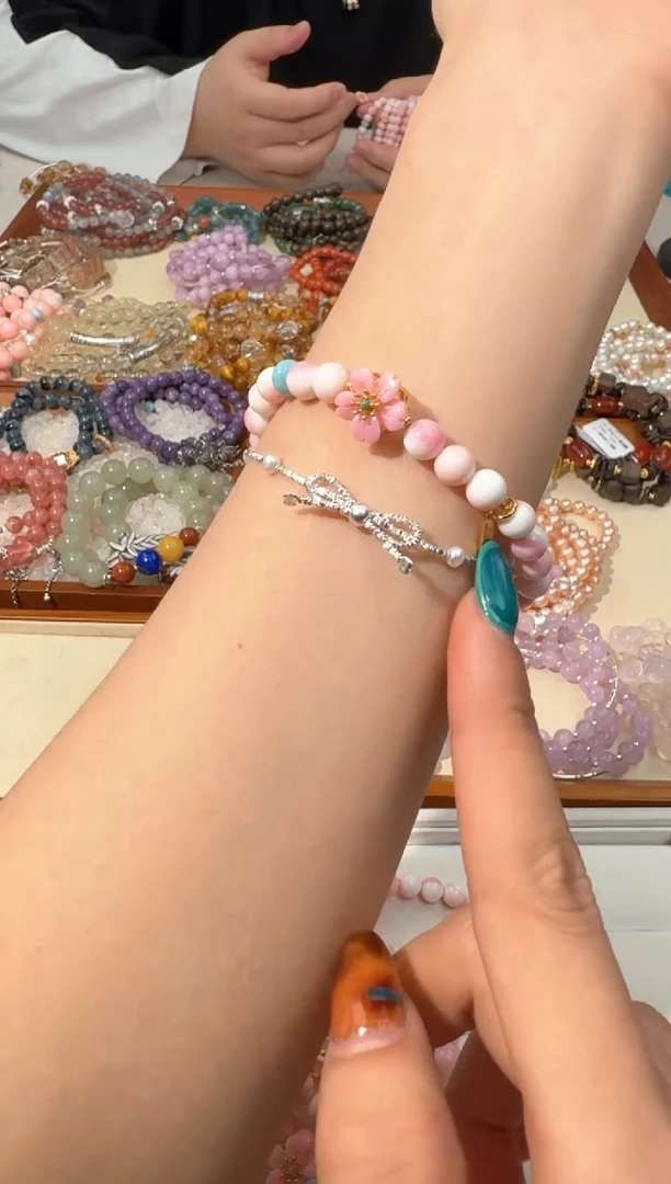 【闪购商品】水晶手串未镶嵌A006女王bei花花设计款