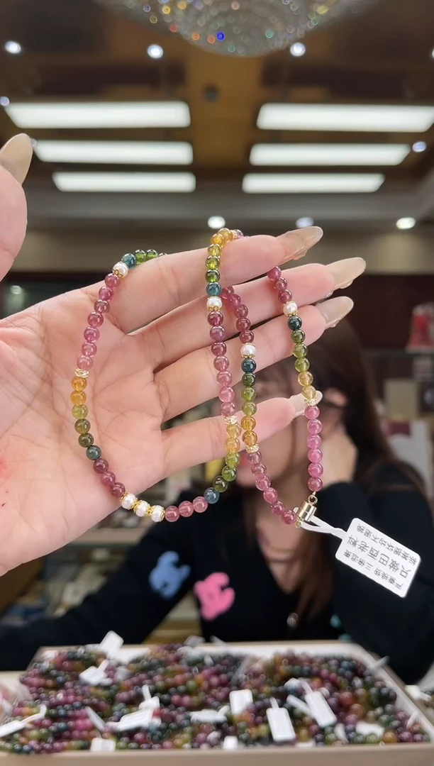 【闪购商品】碧玺/未镶嵌碧玺项链多样性发货55