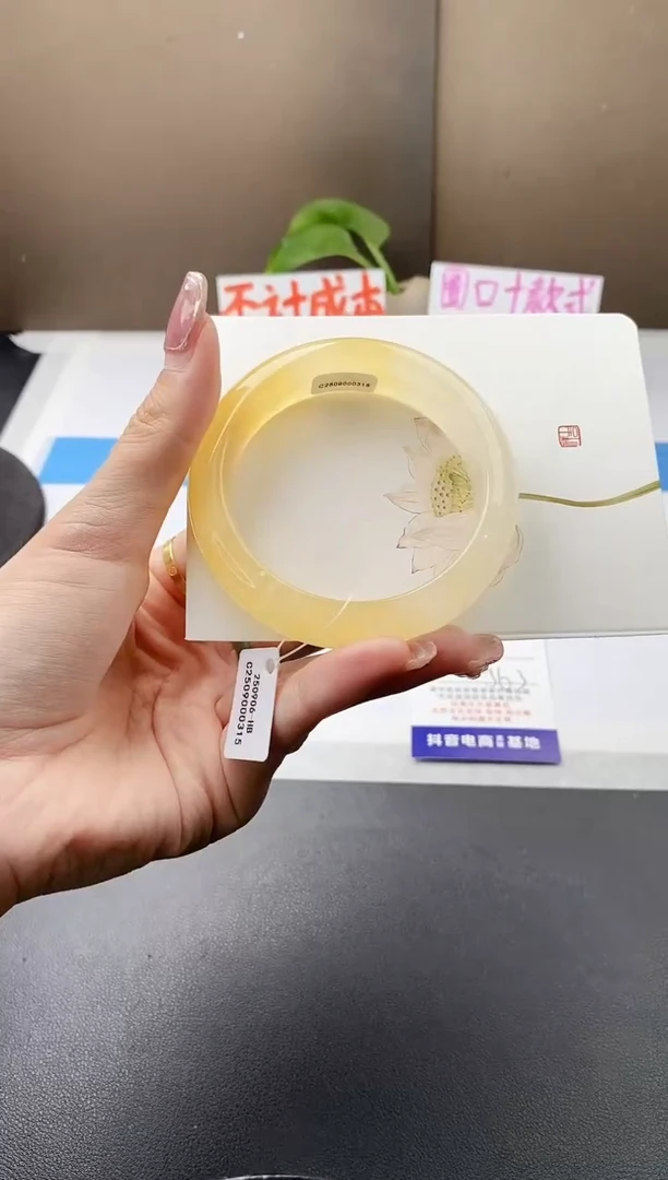 未镶嵌手镯石英质玉J79-HB多样性发货56+