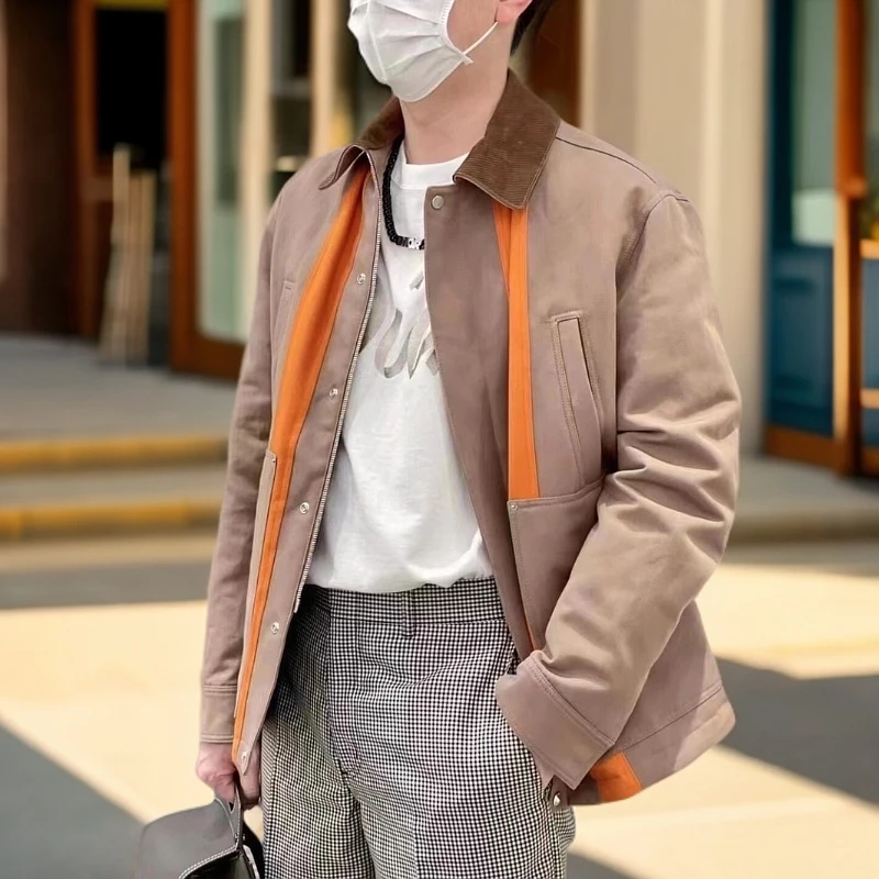 全新未使用 DIOR/迪奥 男士时尚百搭经典拼色工装夹克外套100558