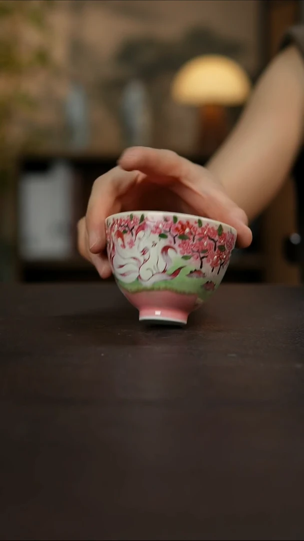 杯景德镇陶瓷杯碗柴烧多人