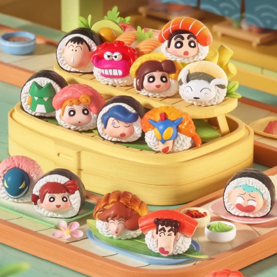 【萌粒对对】蜡笔小新可爱蜡笔小新潮玩手办欧娃摆件