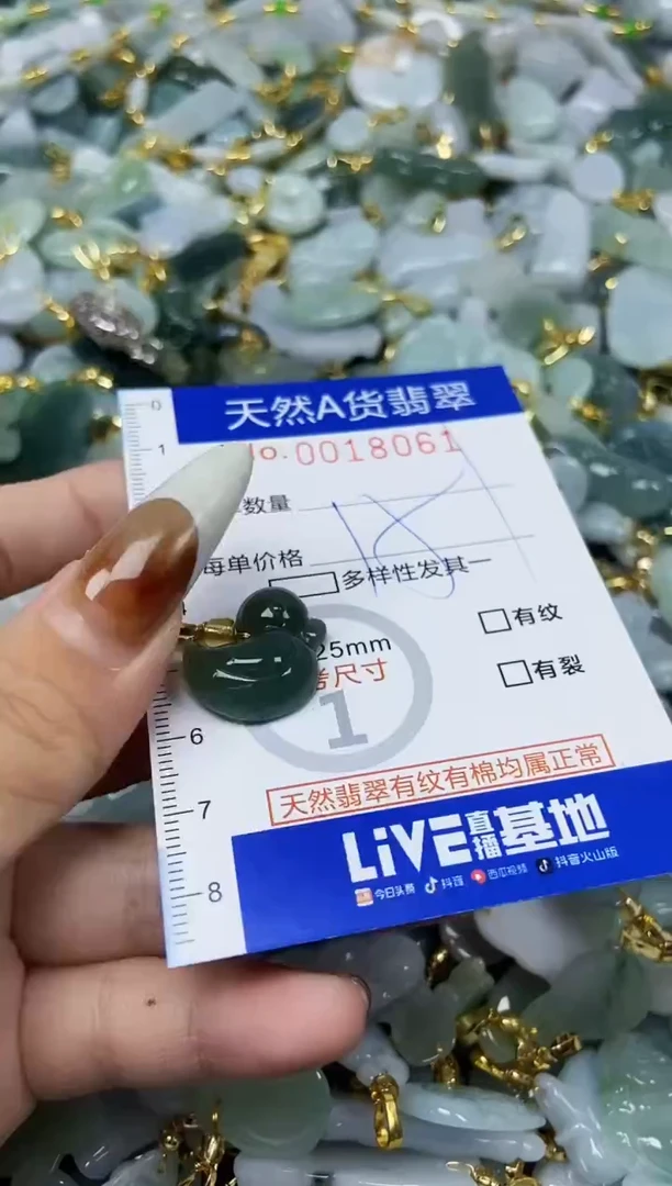 【闪购商品】翡翠颈饰未镶嵌天然A货翡翠